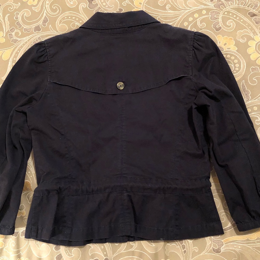 Navy Blue Drawstring Utility Jacket - image 2